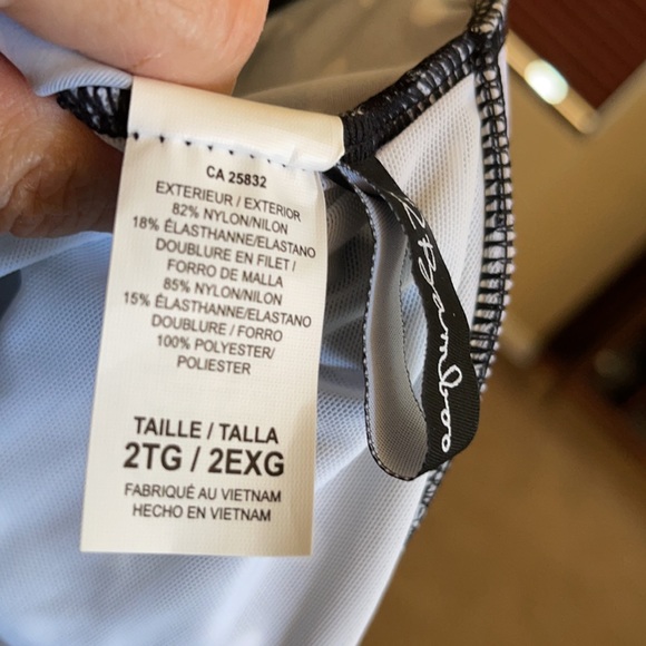 Swimsuit black/white polka dot womens a XXL14-16 - Picture 7 of 8